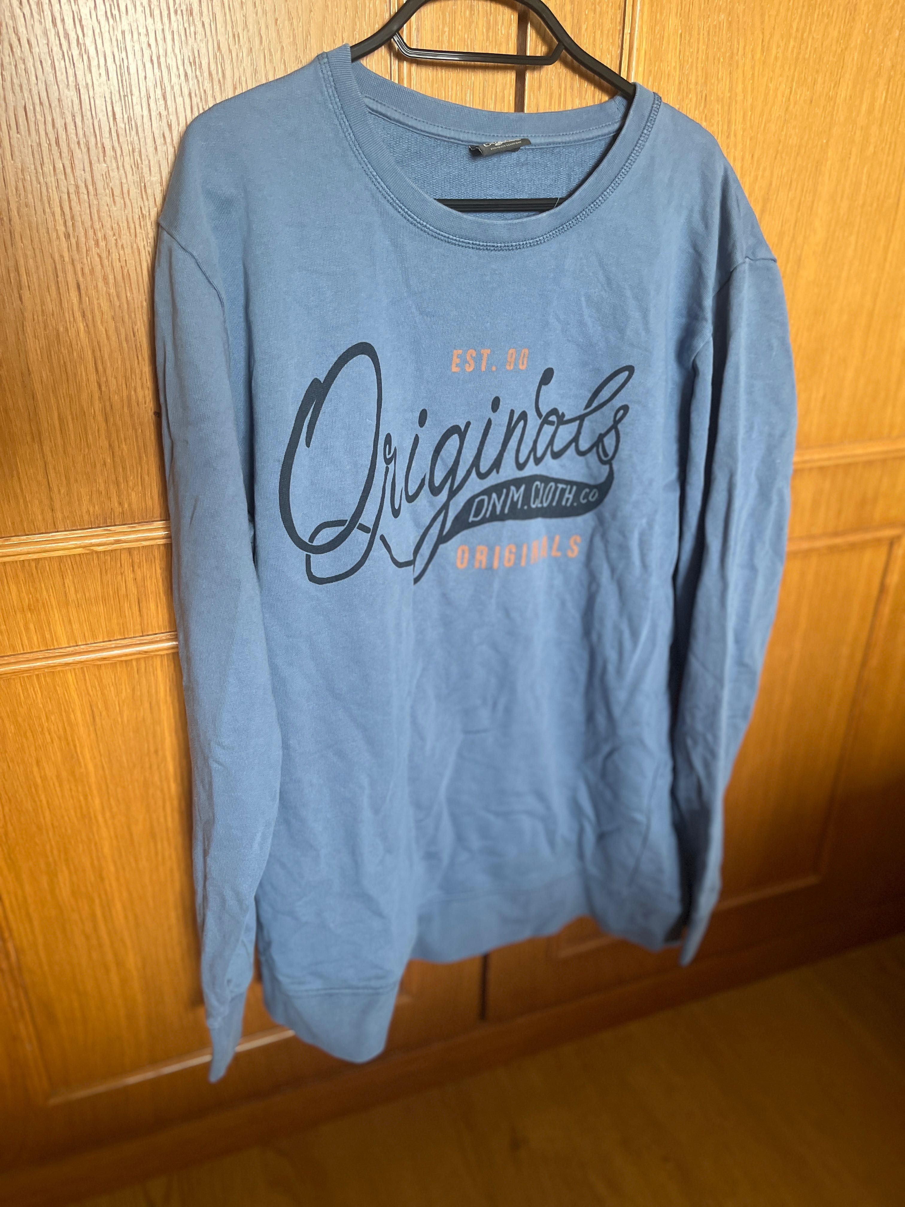 T-shirt Manga Comprida Jack & Jones – Azul Cinzentado XL
