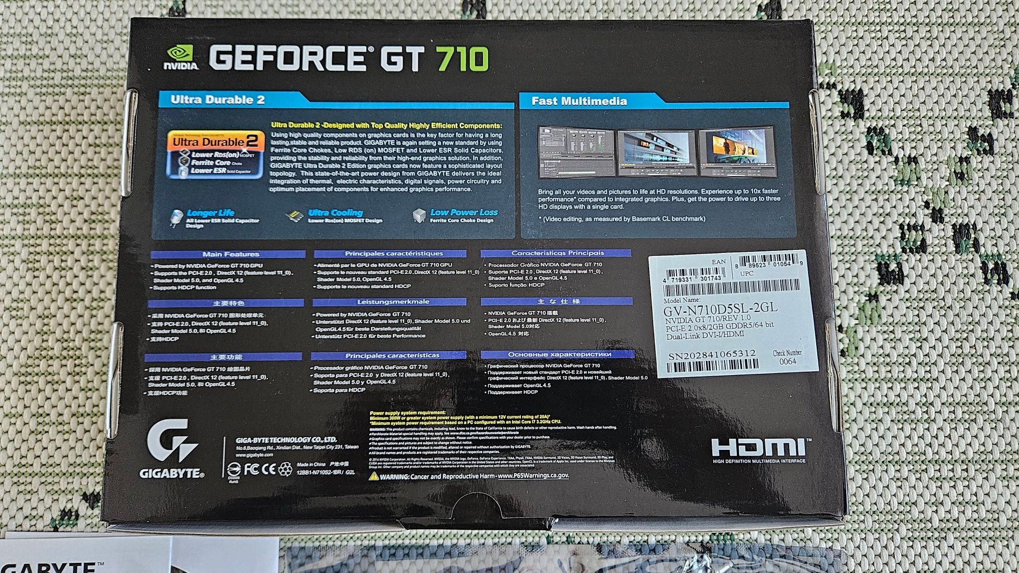 Karta graficzna Gigabyte Geforce GT 710 2 GB GDDR5