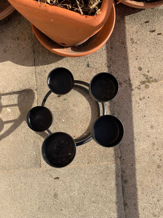 Castiçal de Ferro Preto para 5 Velas