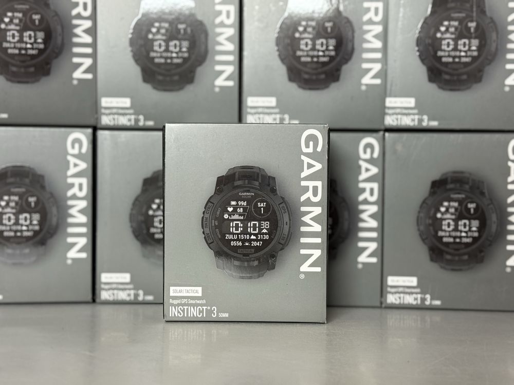 Смарт-годинник Garmin Instinct 3 50 mm Solar Tactical Edition Black