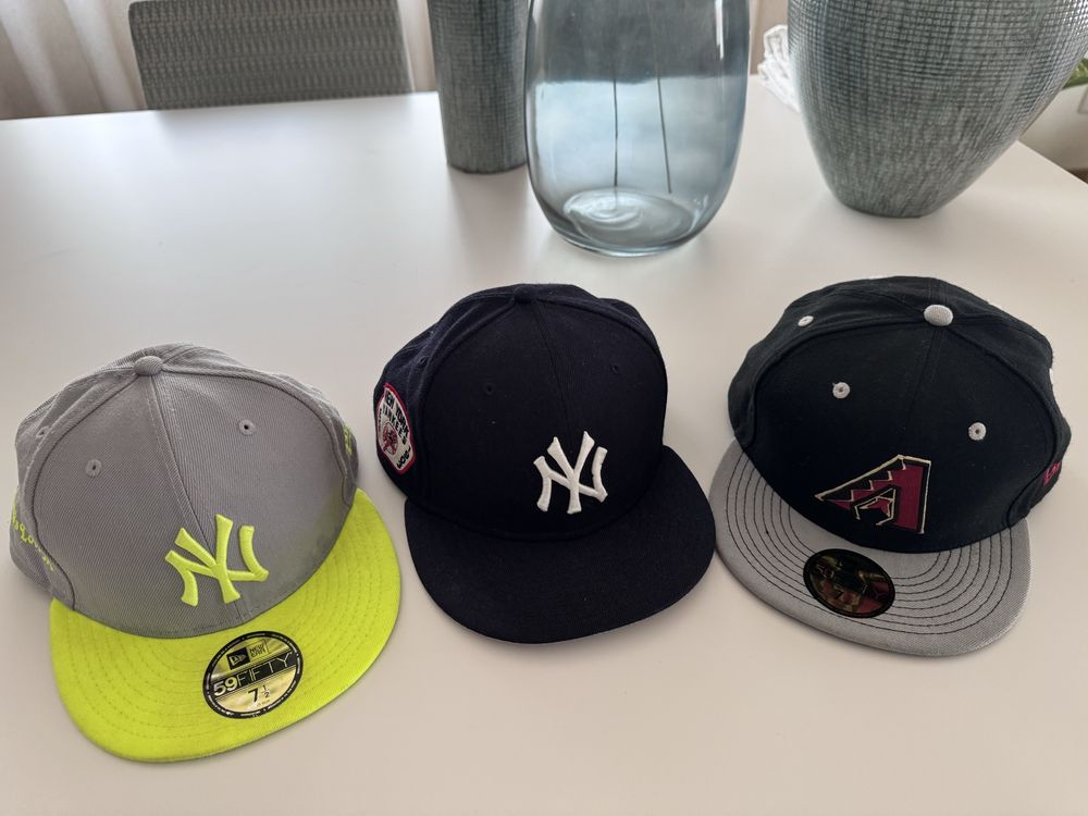 Vendo bonés  NEW ERA 59 FIFTY OFICIAIS (NY + Arizona Diamond backs)