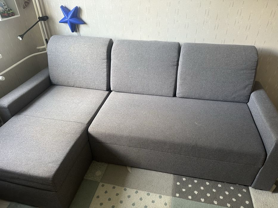 Maly narożnik Milos Agata Meble - funkcja spana, 2 pojemniki