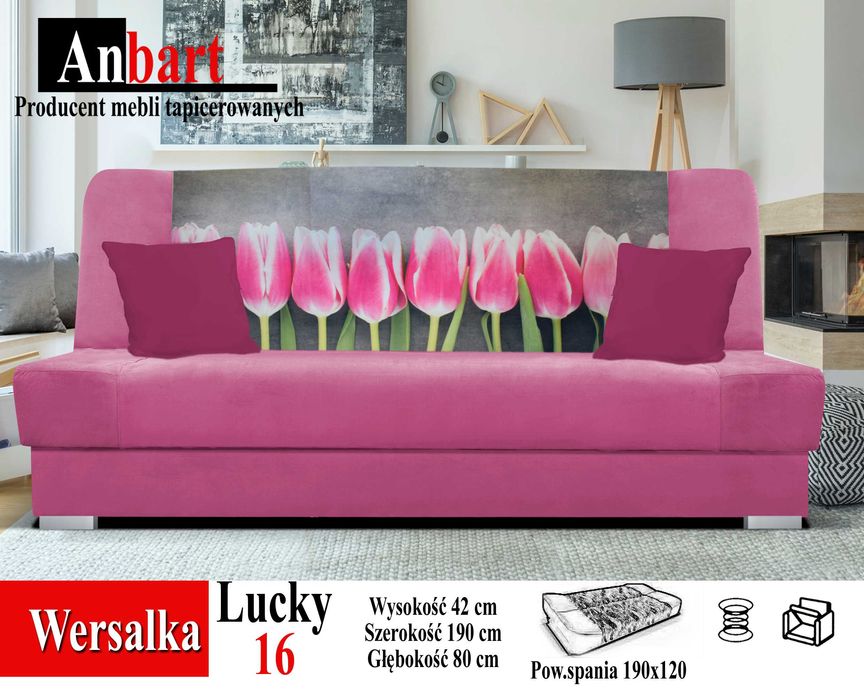 Kanapa Lucky 3d WERSALKA MOŻLIWA DOSTAWA producent spreżyny bonell