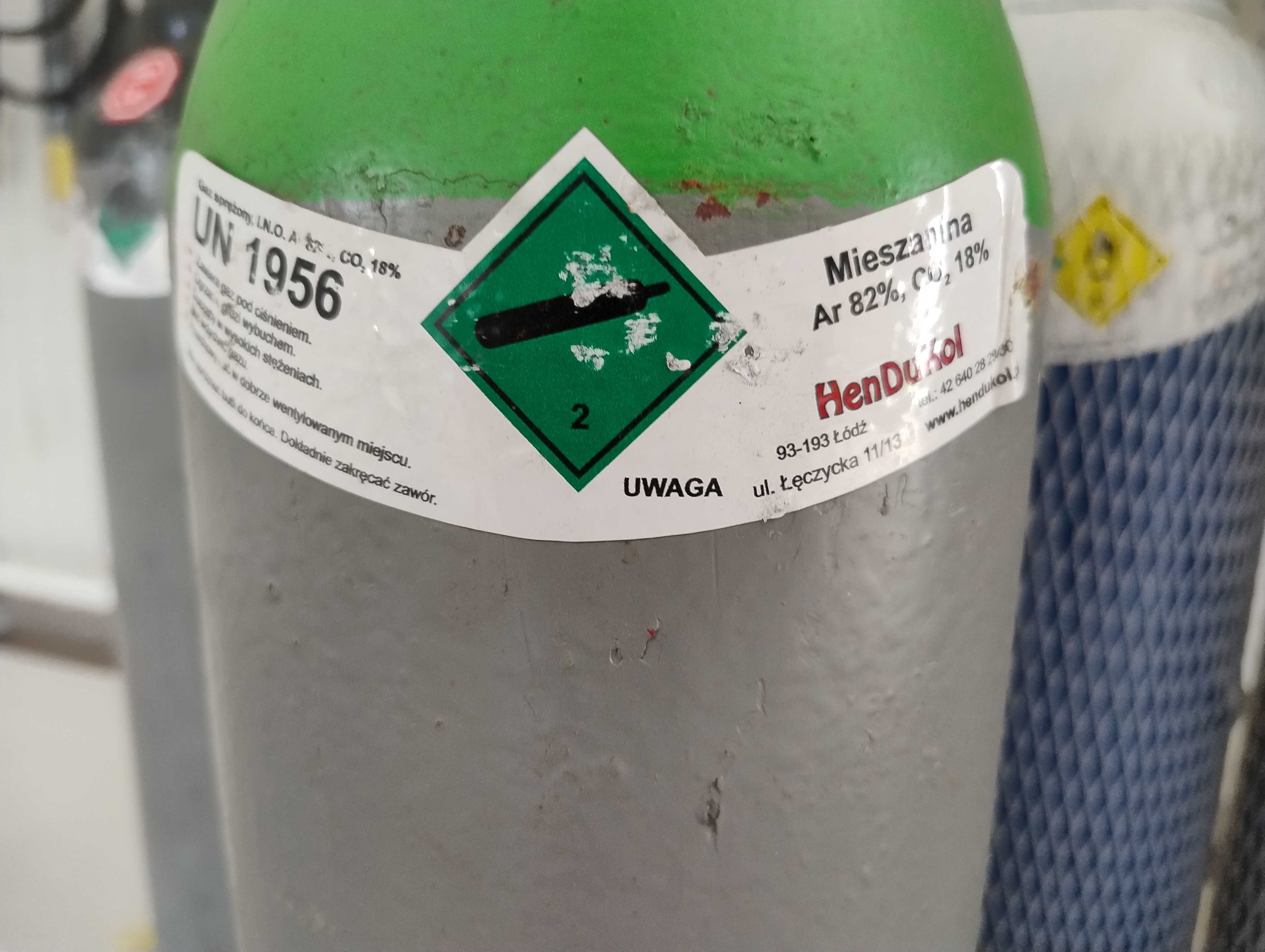 Butla 8l gazów tech. do Mig/Mag Arg80%/CO2 leg. 2034 (z gazem)