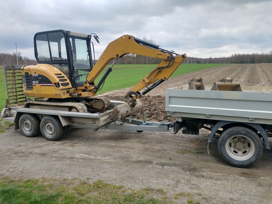 Usługi minikoparką minikoparka koparka 2850kg cat 302.5C