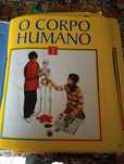 Conjunto de livros sobre o corpo humano.