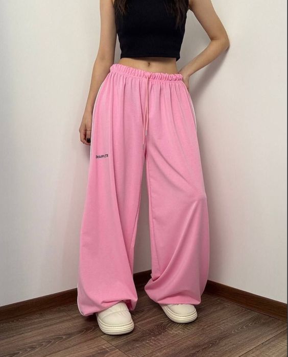 штани для танців рожеві