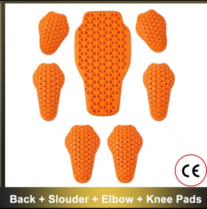 Ochraniacze pleców, barków, łokci i kolan na motocykl