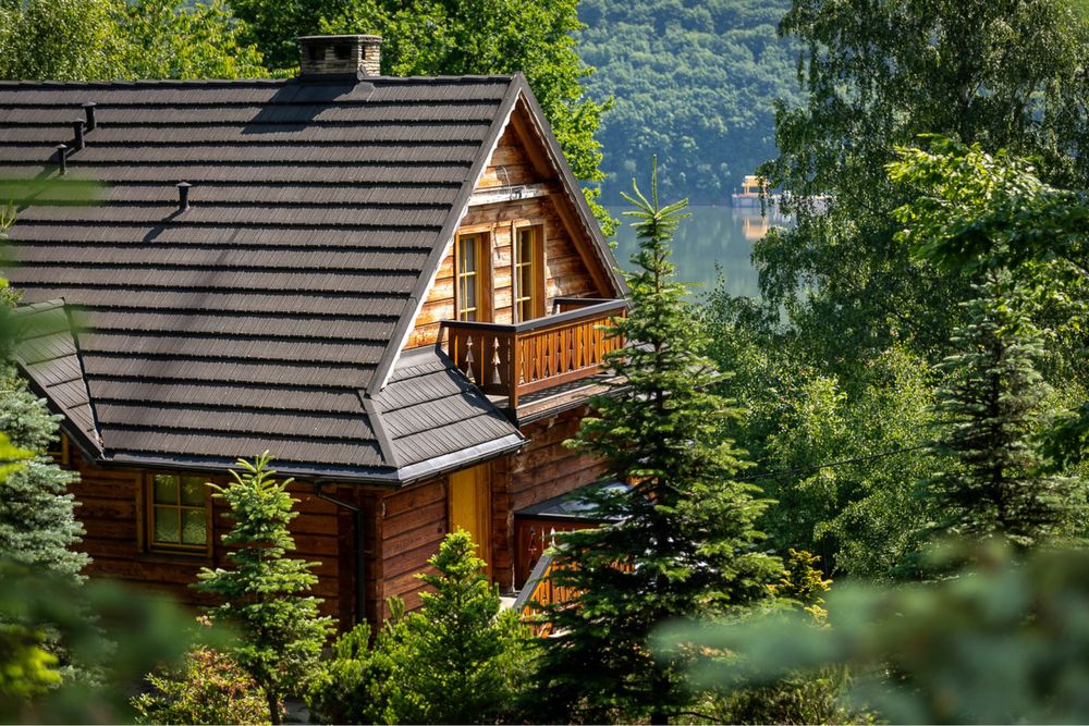Dom z bali w górach BALIA BASEN WEEKEND WAKACJE jezioro