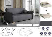 Sofa/Kanapa z funkcją spania Viva IV Glow