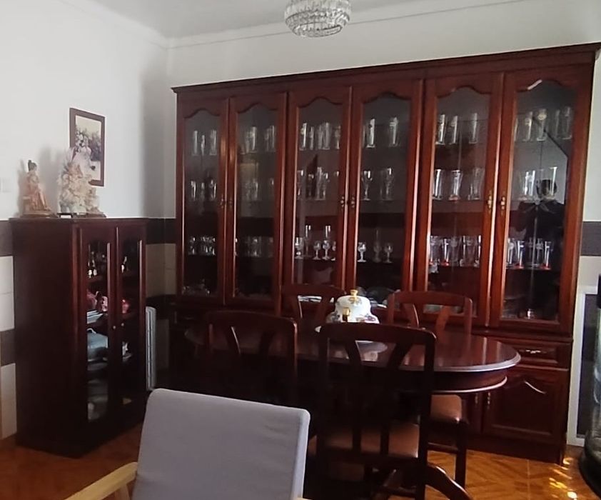 Armarios Cristaleiras Modulares Antigos de Madeira Maciça