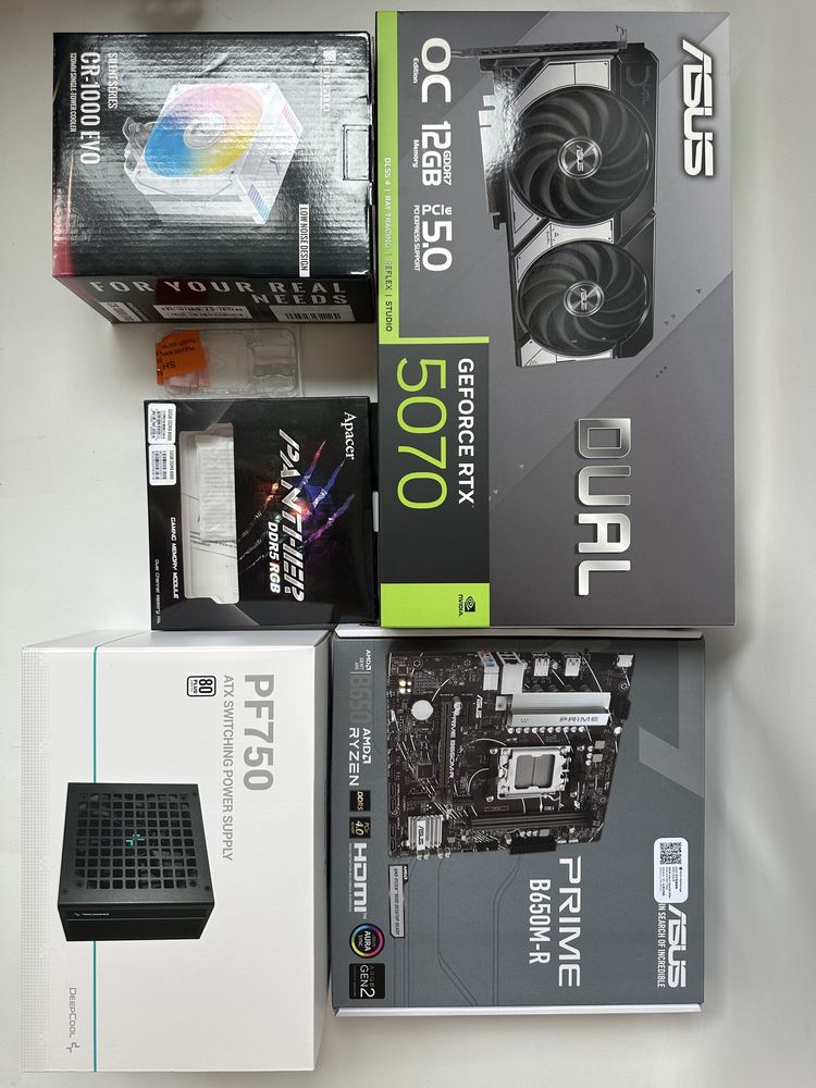 ‼️Ігровий пк rtx5070 r5 7500f ddr5 32gb  ssd m2 nvme