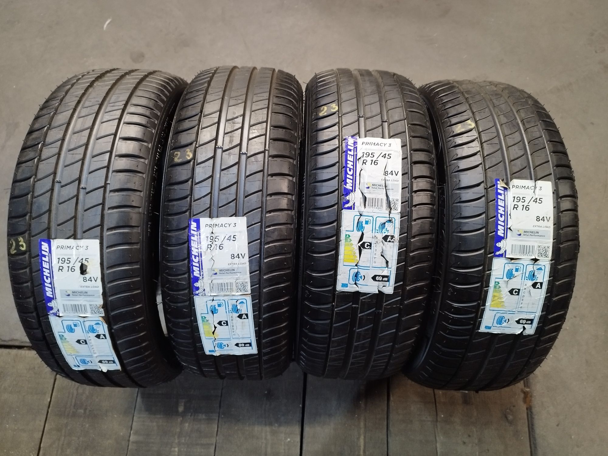 4x NOWE opony letnie 195/45 r16 Michelin primacy 3 84v extra load