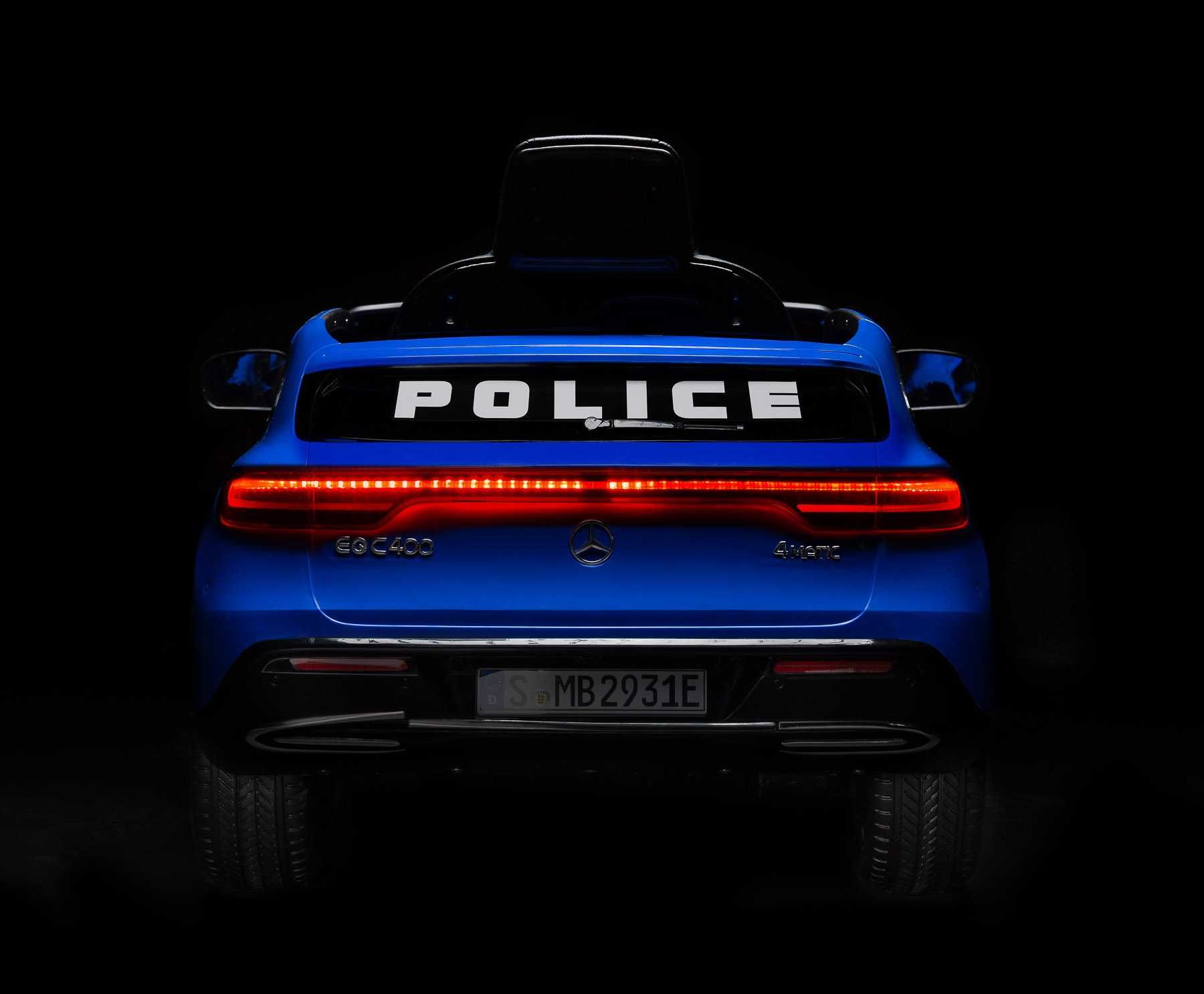 Pojazd na akumulator MERCEDES BENZ EQC POLICJA auto sterowane PILOT