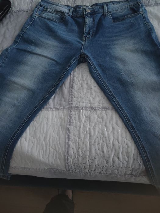 Spodnie męskie Jeans Msara z drapkami