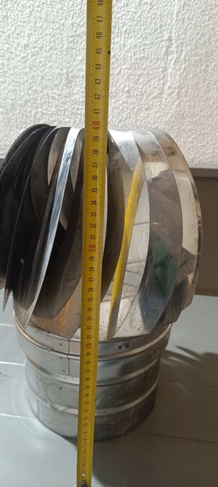 Girandola em inox H 400 D 200