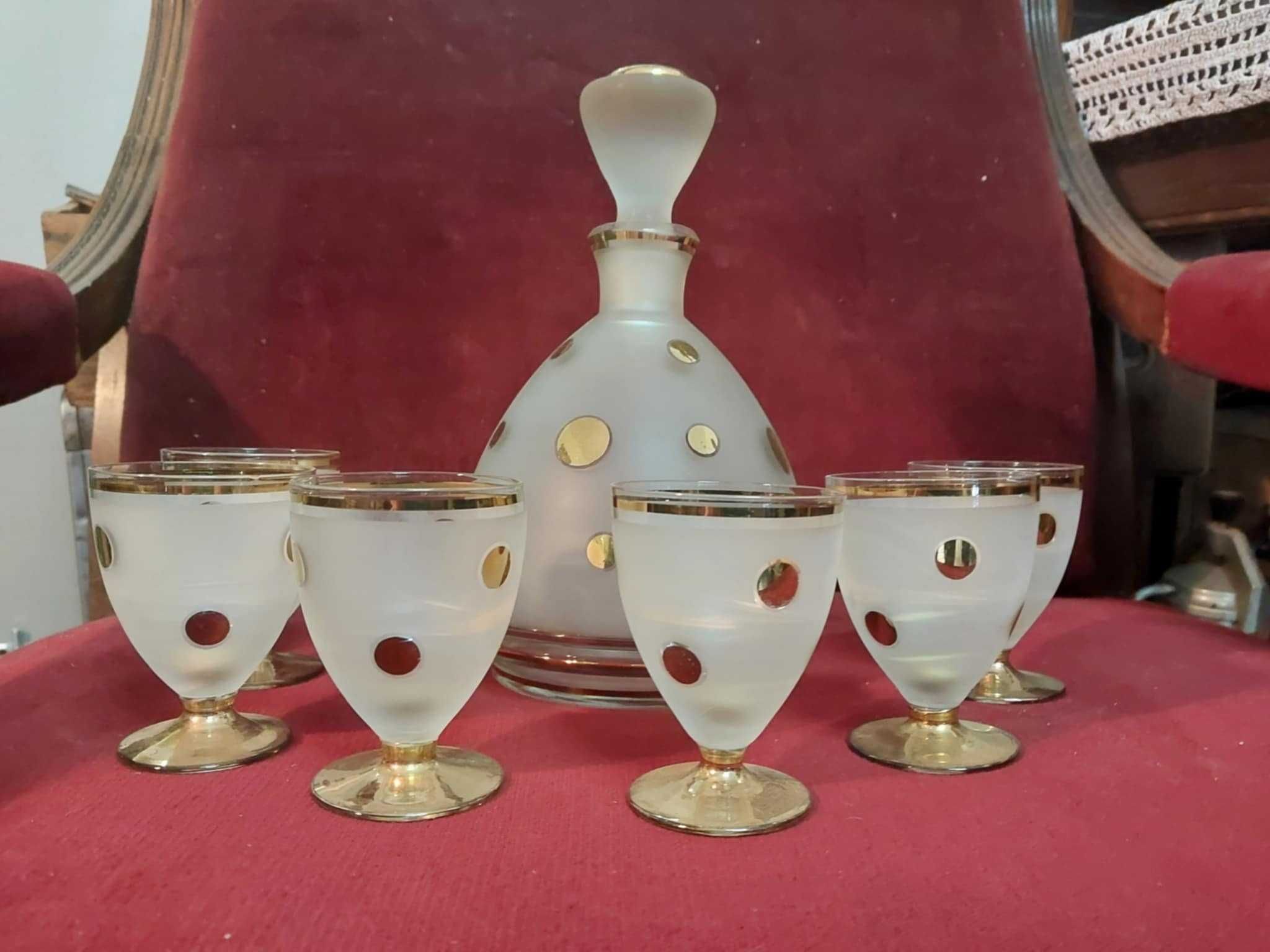 Karafka ART DECO z kieliszkami