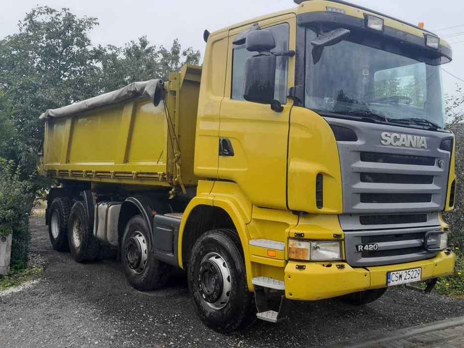 Scania R420 8x4 kiper 3-stronny