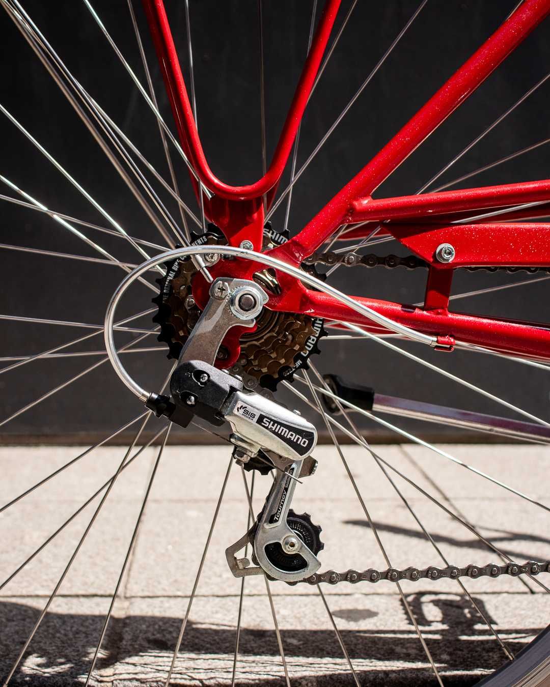 Bicicleta Cidade Brisa Bordeaux Customizada