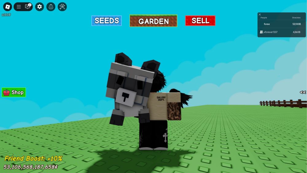 Енот Grow A Garden