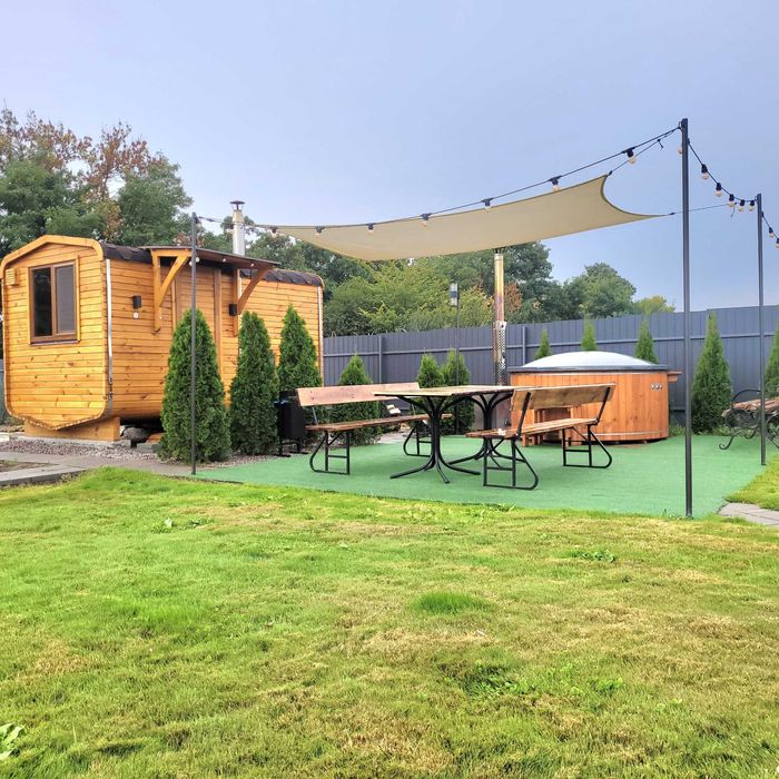 Оренда будинку 40км від Києва, чан, лазня, камін, мангал, пекарня