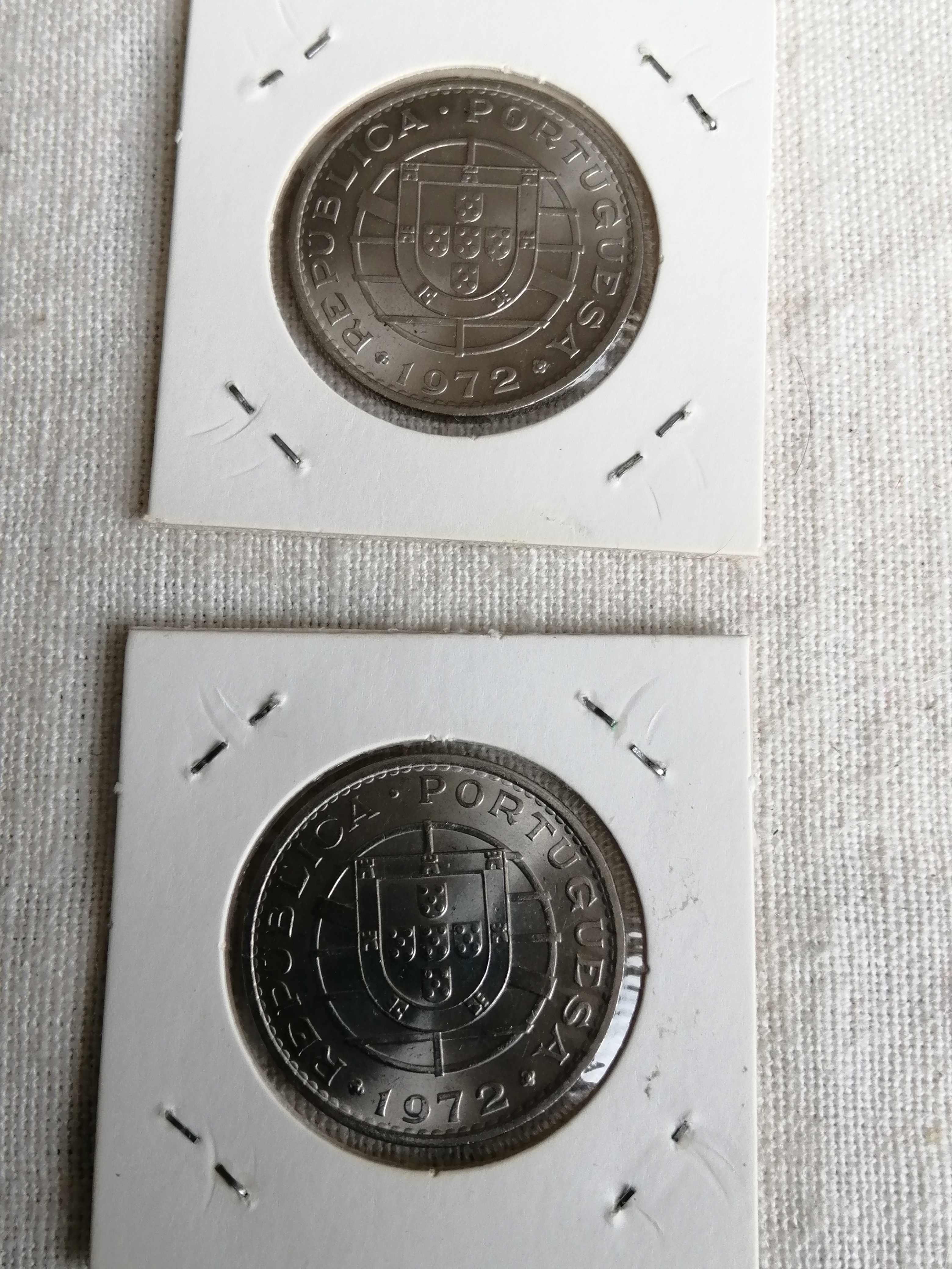 4 moedas belas de 20 escudos de Angola