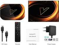 Smart TV BOX Vontar X3 X4 4/32 Gb S905X3 S905X4 WiFi 2/5, Gigabit ETH