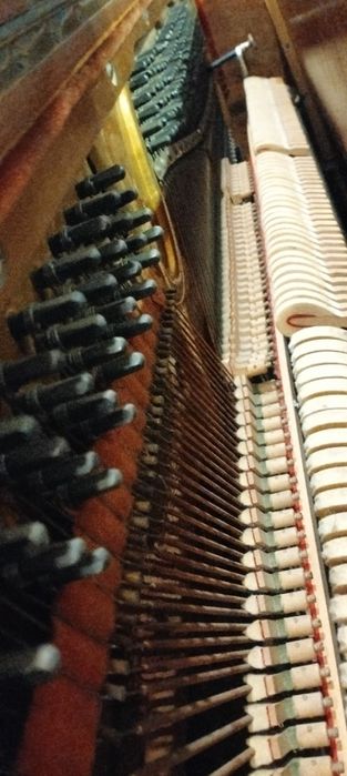 Pianino JANOWSKY, metalowa płyta