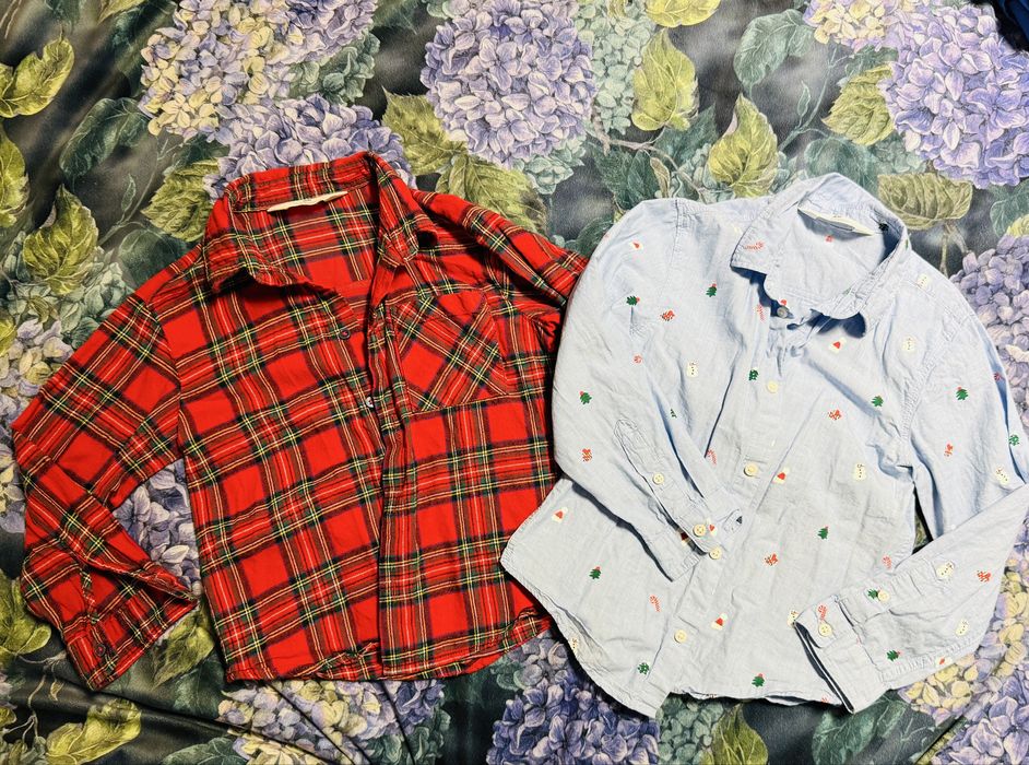 Koszule świąteczne H&M 116 cm