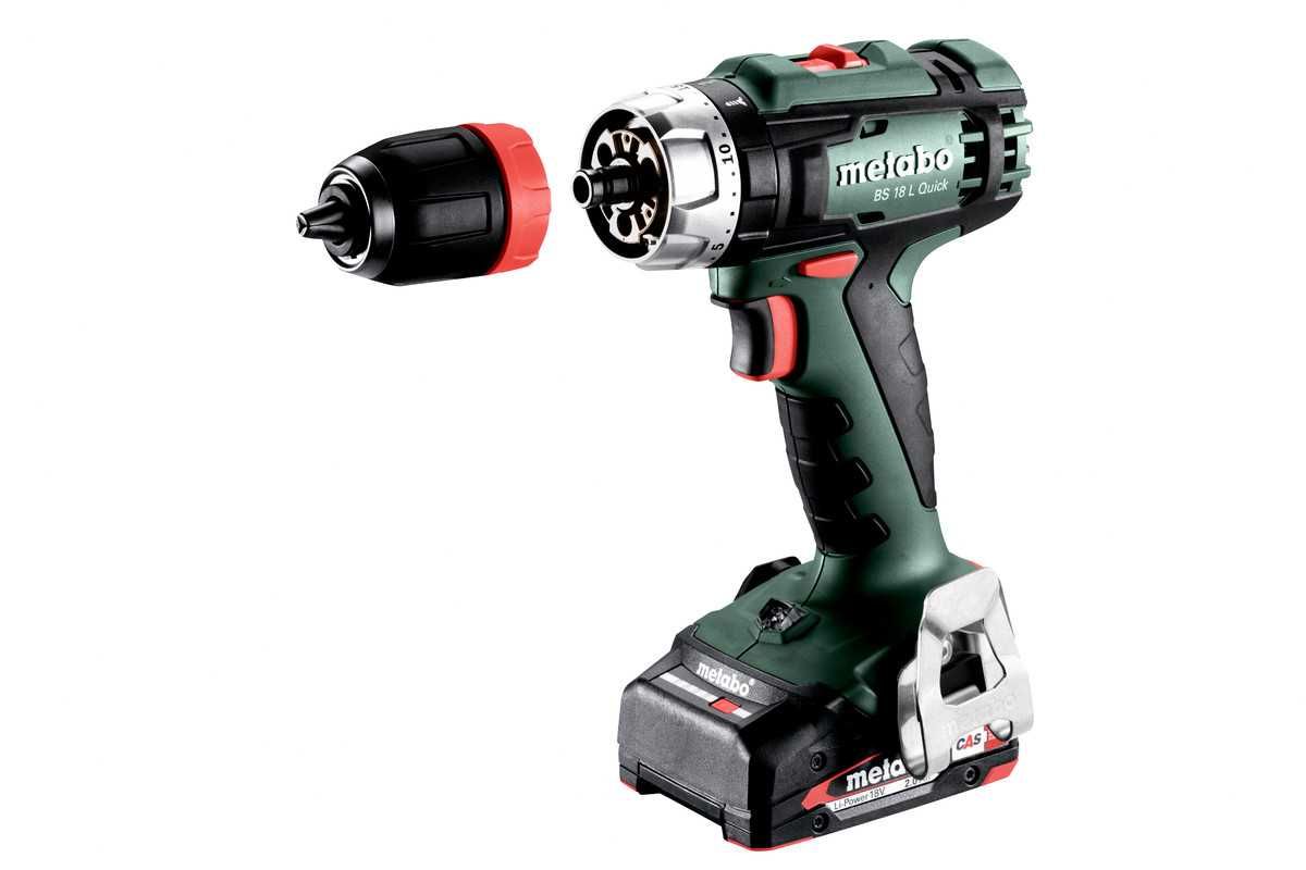 Wiertarko-wkrętarka Metabo BS 18 L Quick zestaw
