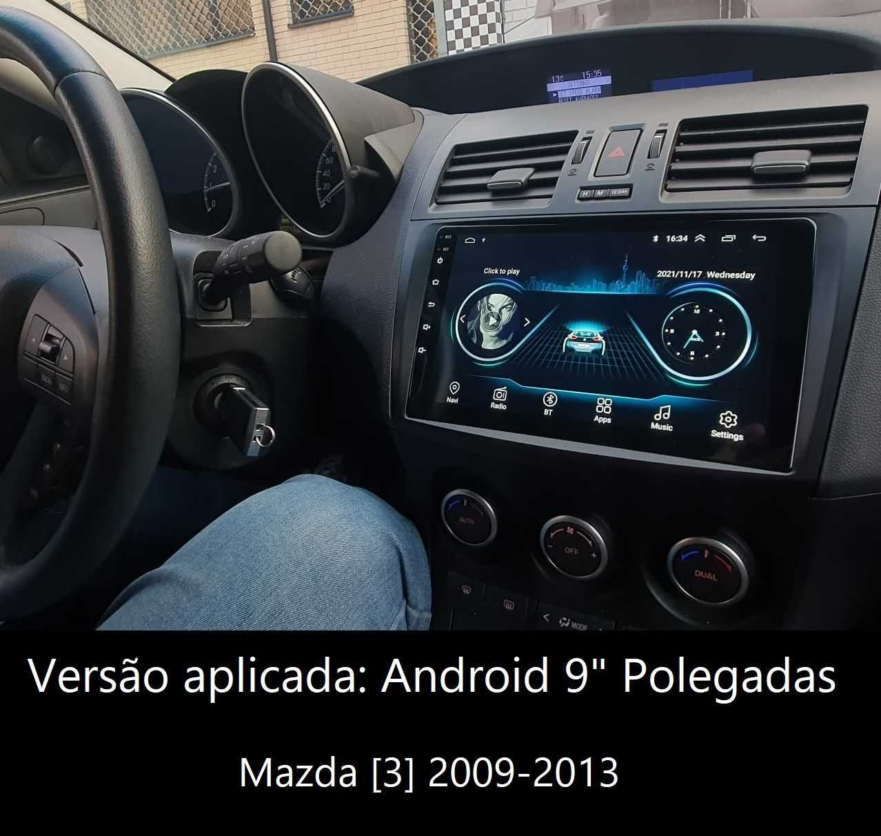 (NOVO) Rádio 2DIN • MAZDA 3 (2004 a 2013) • Android GPS [4+32GB]