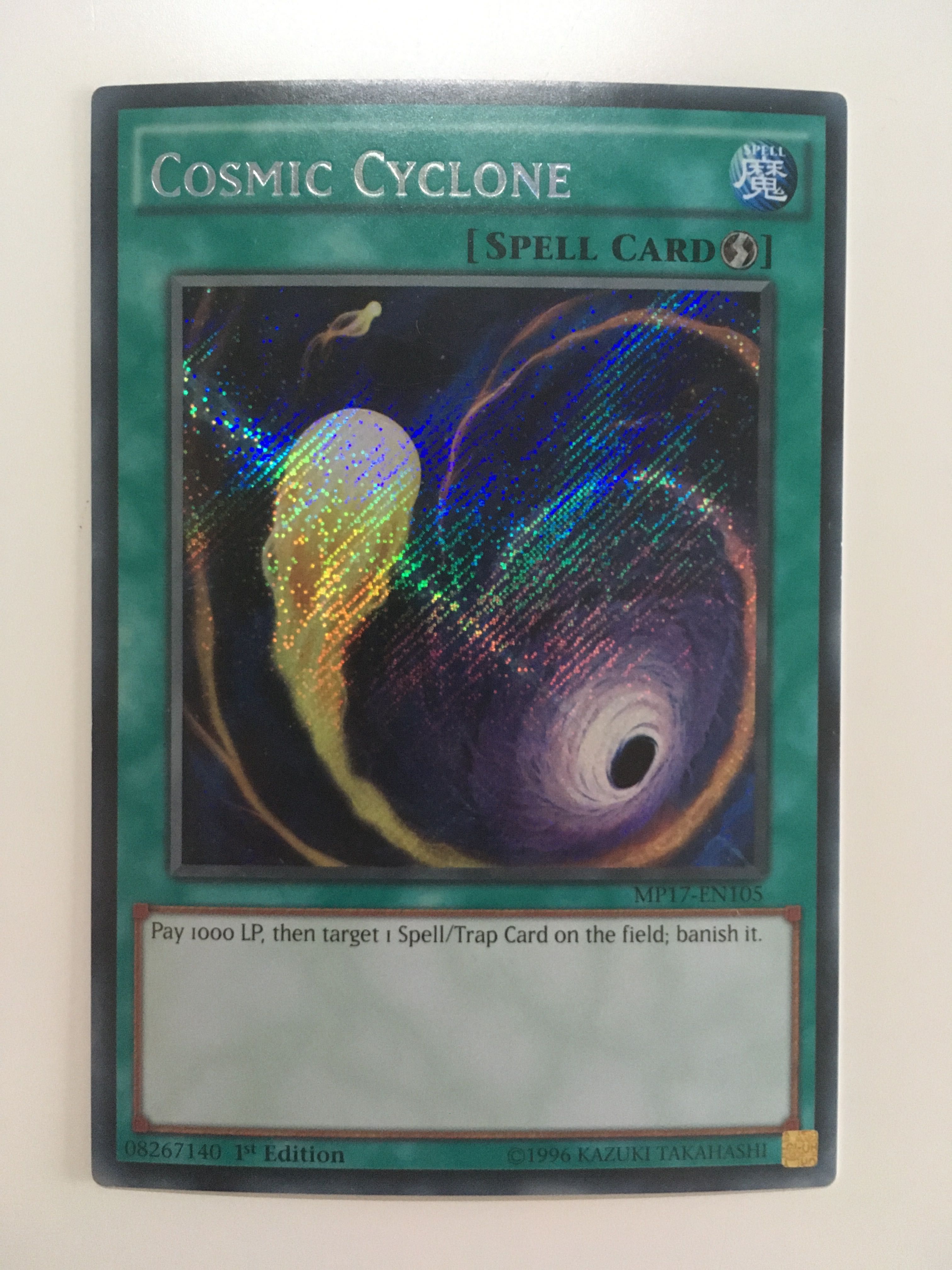 Karta Karty Yu-Gi-Oh! MP17-EN105 Cosmic Cyclone 1ST EDITION