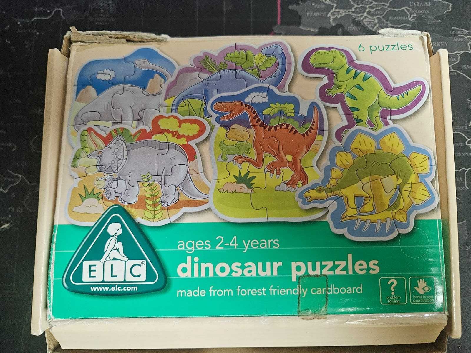 Еlc dinosaur puzzle/пазли динозаврів