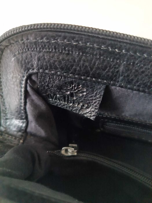 чорна шкіряна сумка Mulberry оригінал