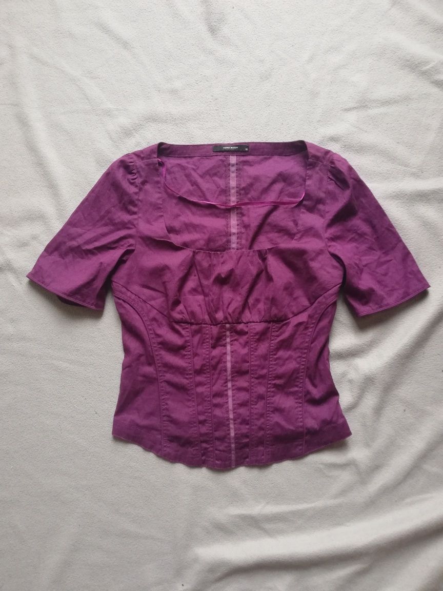 Fioletowa bluzka Vero Moda S / 36