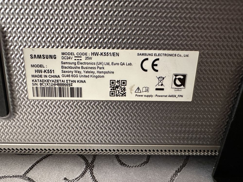 Samsung HW-K551, 3.1 Soundbar