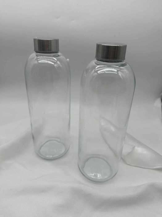 HEFTMAN Szklana butelka na wodę, 1 l, 6 sztuk, puste szklane butelki
