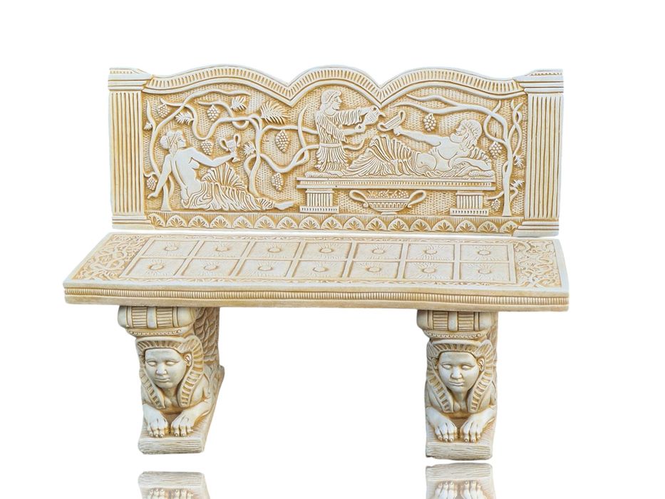 ławka ogrodowa egipska figura ogrodowa