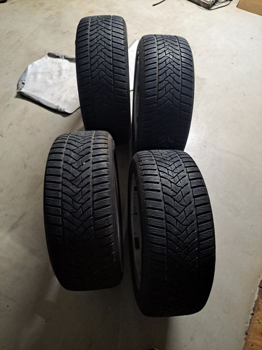 Alufelgi audi a4 b9 5x112 66.6 opony zimowe Dunlop 225 50 r17