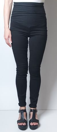 H&M MAMA_jeansy ciążowe Super Skinny_XS L74cm