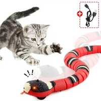 Іграшка інтерактивна для котів та кішок та дітей змія