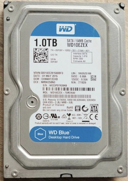 HDD 1 TB (wd 10ezex)