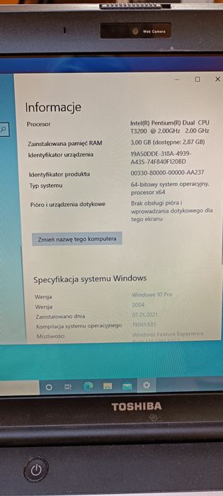 Laptop Toshiba Satellite L300
