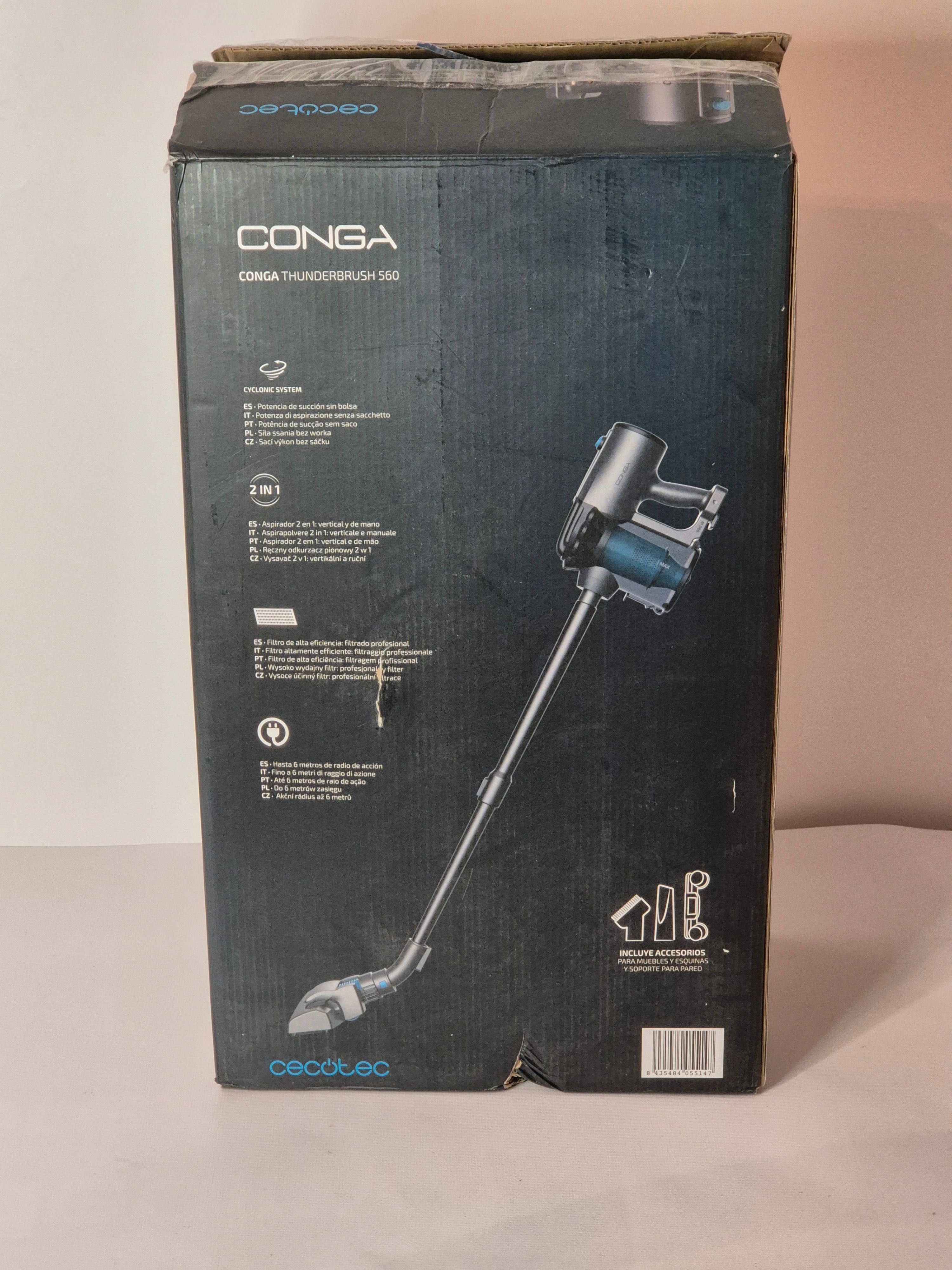 Odkurzacz pionowy z przewodem Cecotec Conga Thunderbrush 560