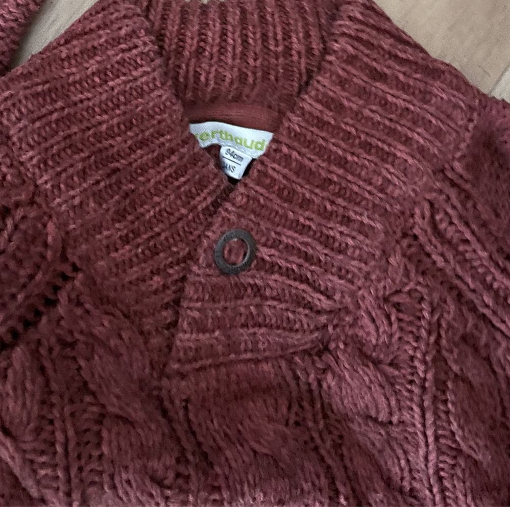 Ciepły sweter chłopięcy vertbaudet 92