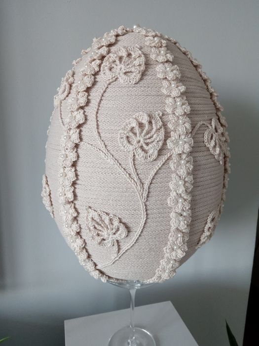 Jajo wielkanocne 3D boho