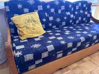 Sofa, łóżko z funkcją spania i pojemnikiem na pościel