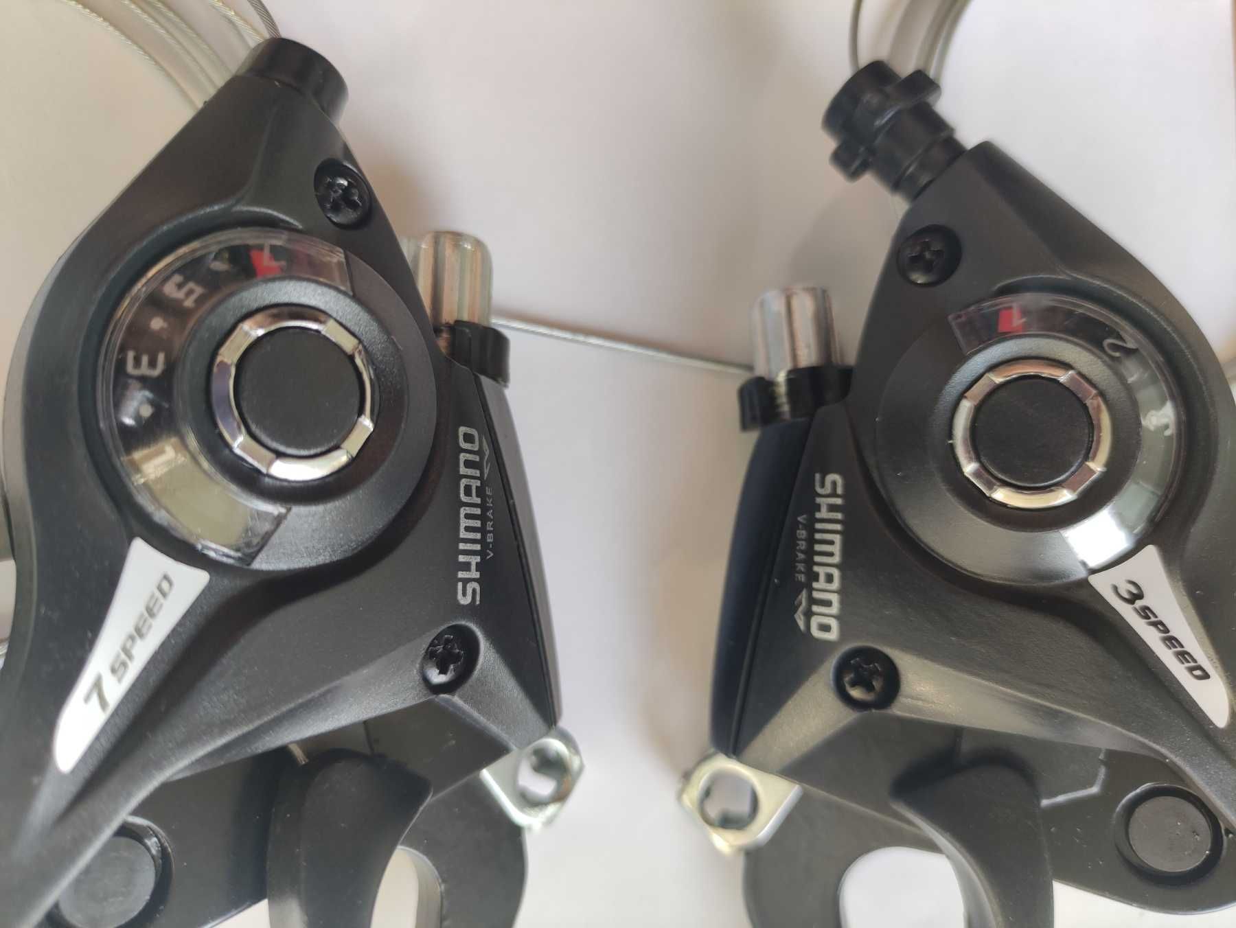 Моноблоки манетки переключатели скоростей Shimano ST-EF51 комплект 3*7