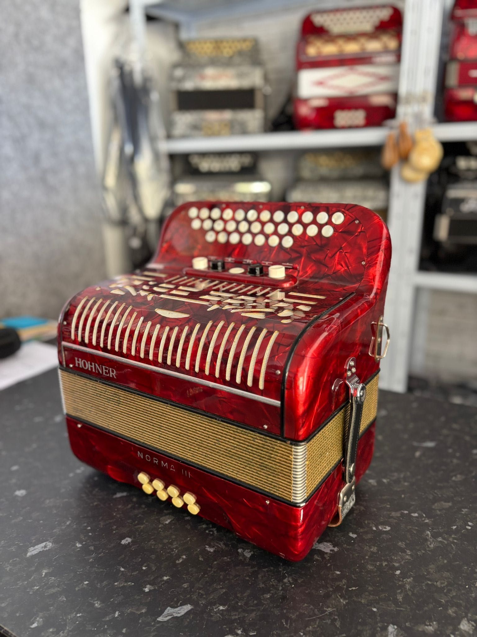 Concertina Hohner Norma III Fã
