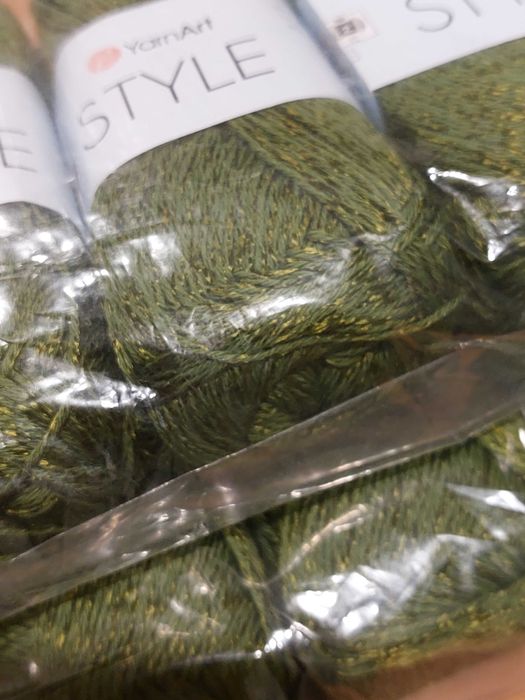 włóczka Yarnart Style 679 - oliwkowa zieleń - 10 motków, 0,5 kg